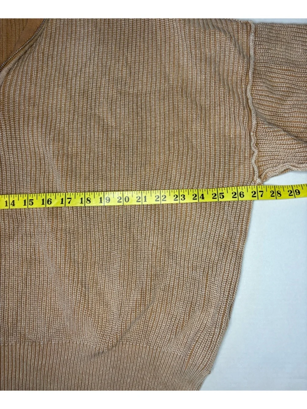 Aerie sweatshirt - tan brown quarter zip M - Picture 4 of 6